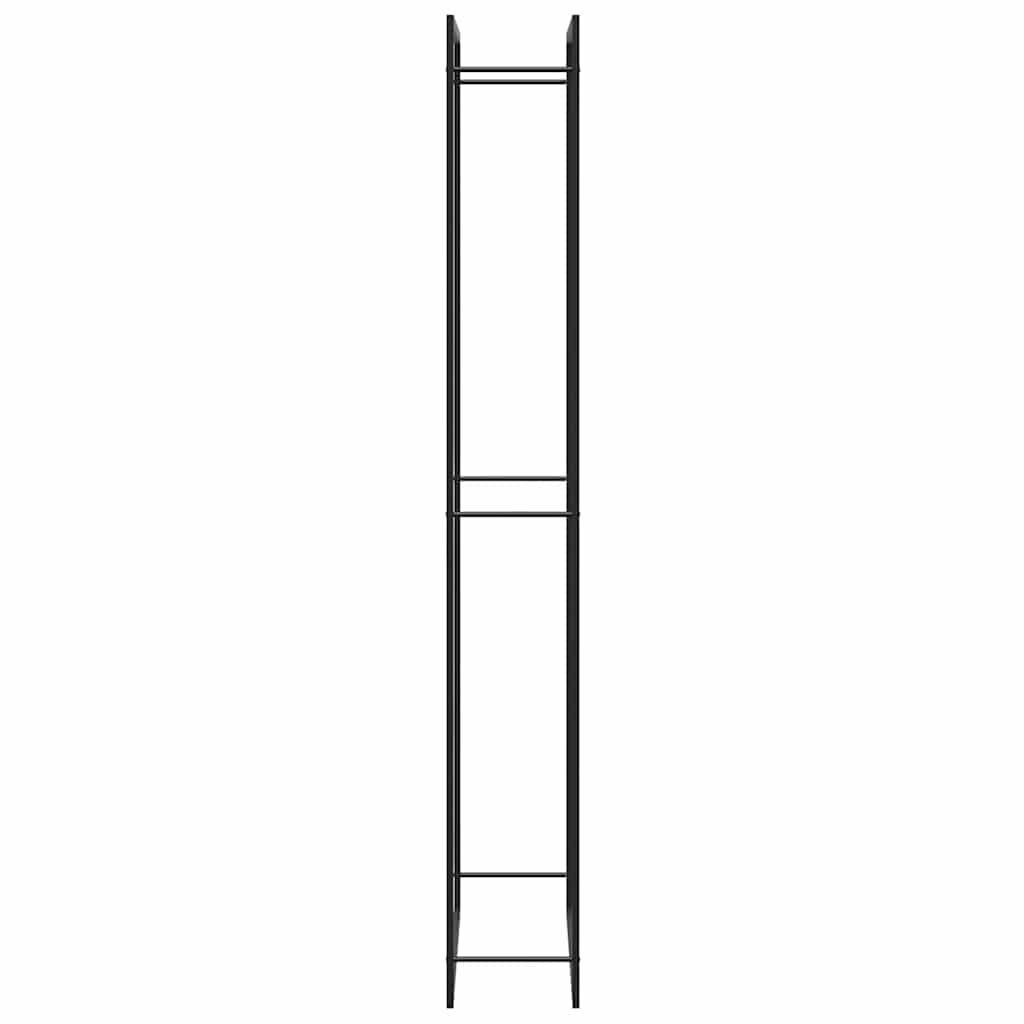 Brennholzregal 50x28x94 cm Edelstahl