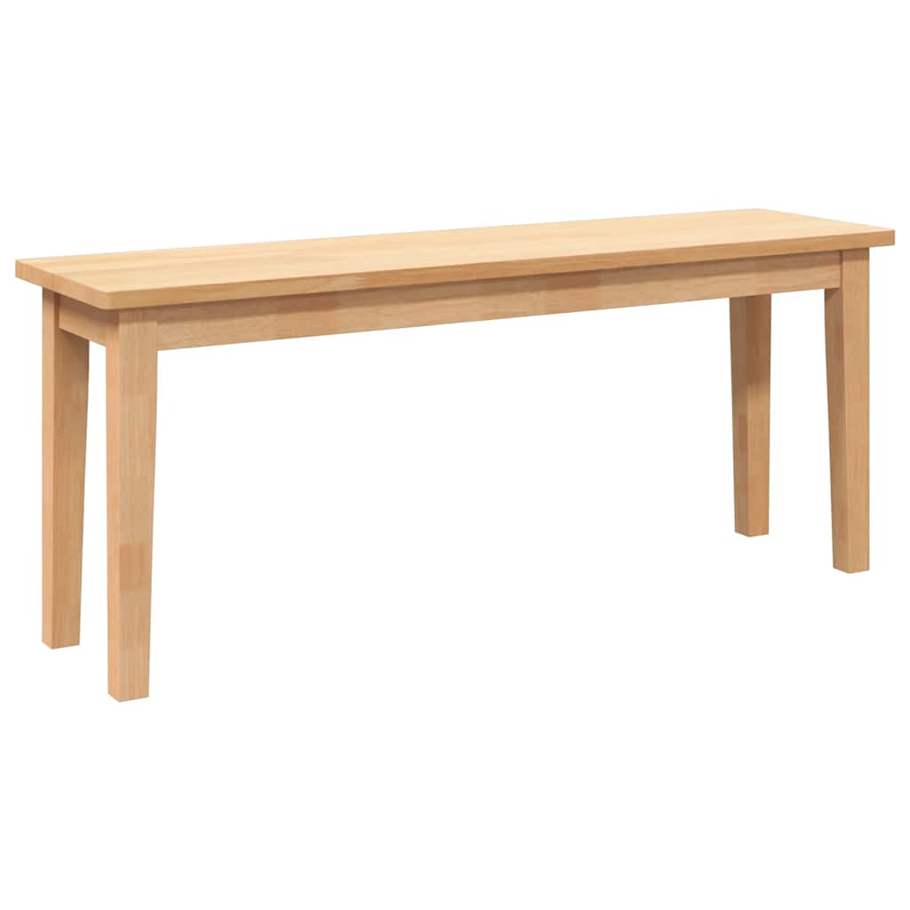 Bank 110 cm Braun Massivholz Gummibaum