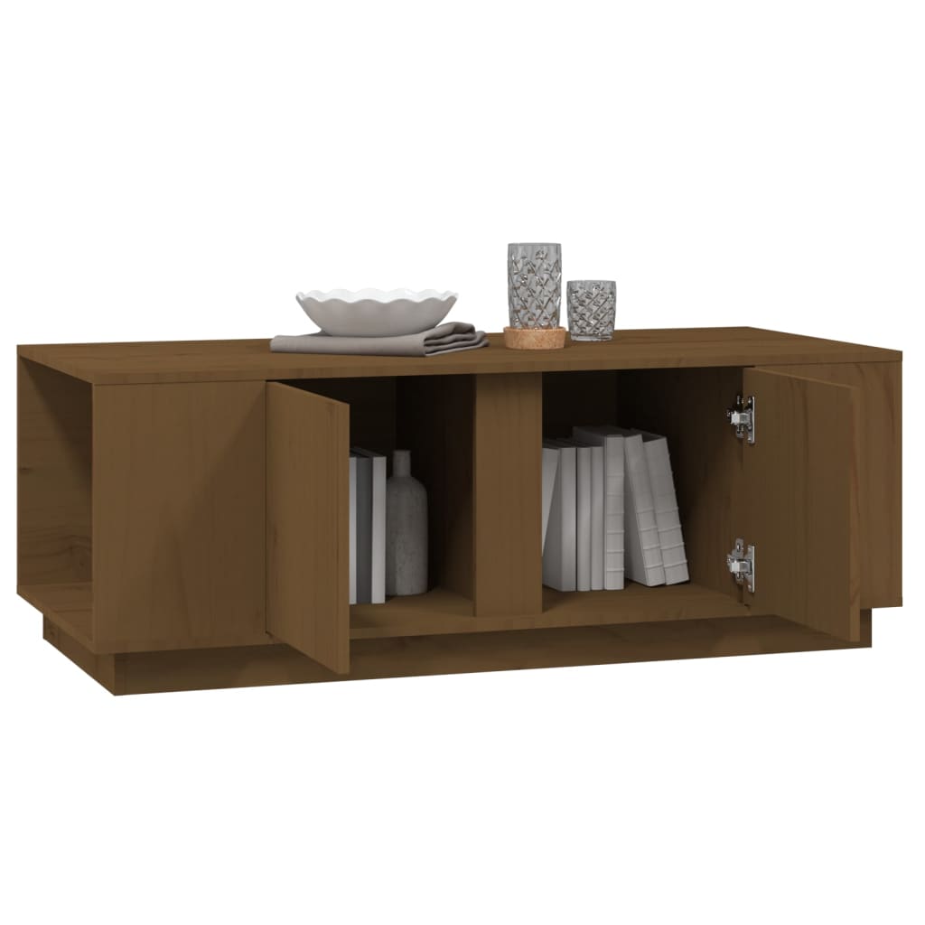 Couchtisch 110x50x40 cm Massivholz Kiefer