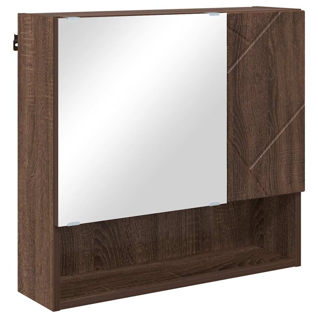 Badezimmermöbel-Set mit Tür 2 pcs Weiß Holzwerkstoff & Metall