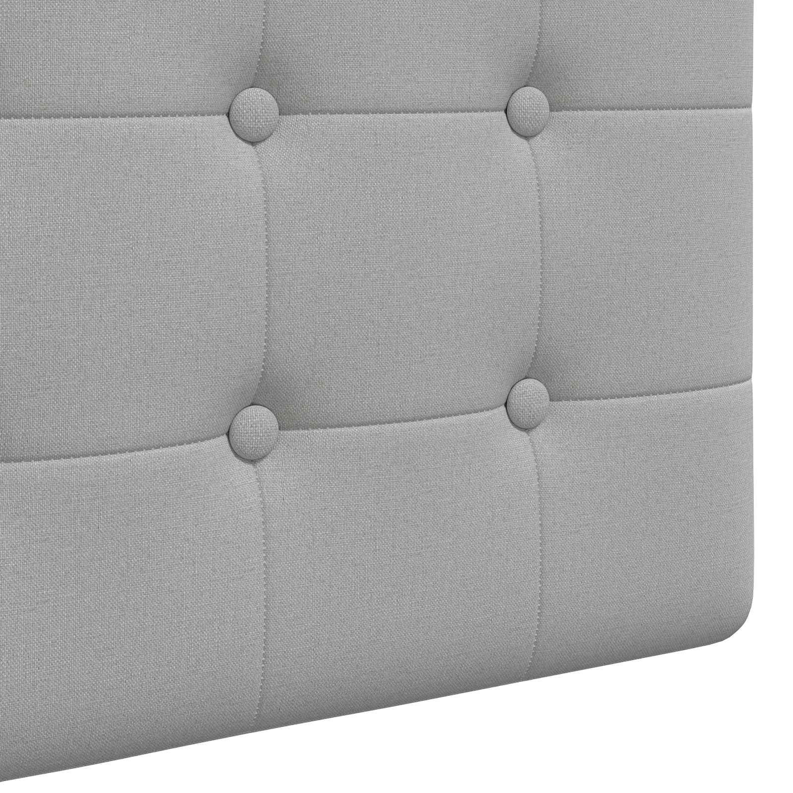 Hängendes Kopfteil Mit LED Licht Wolkengrau Stoff