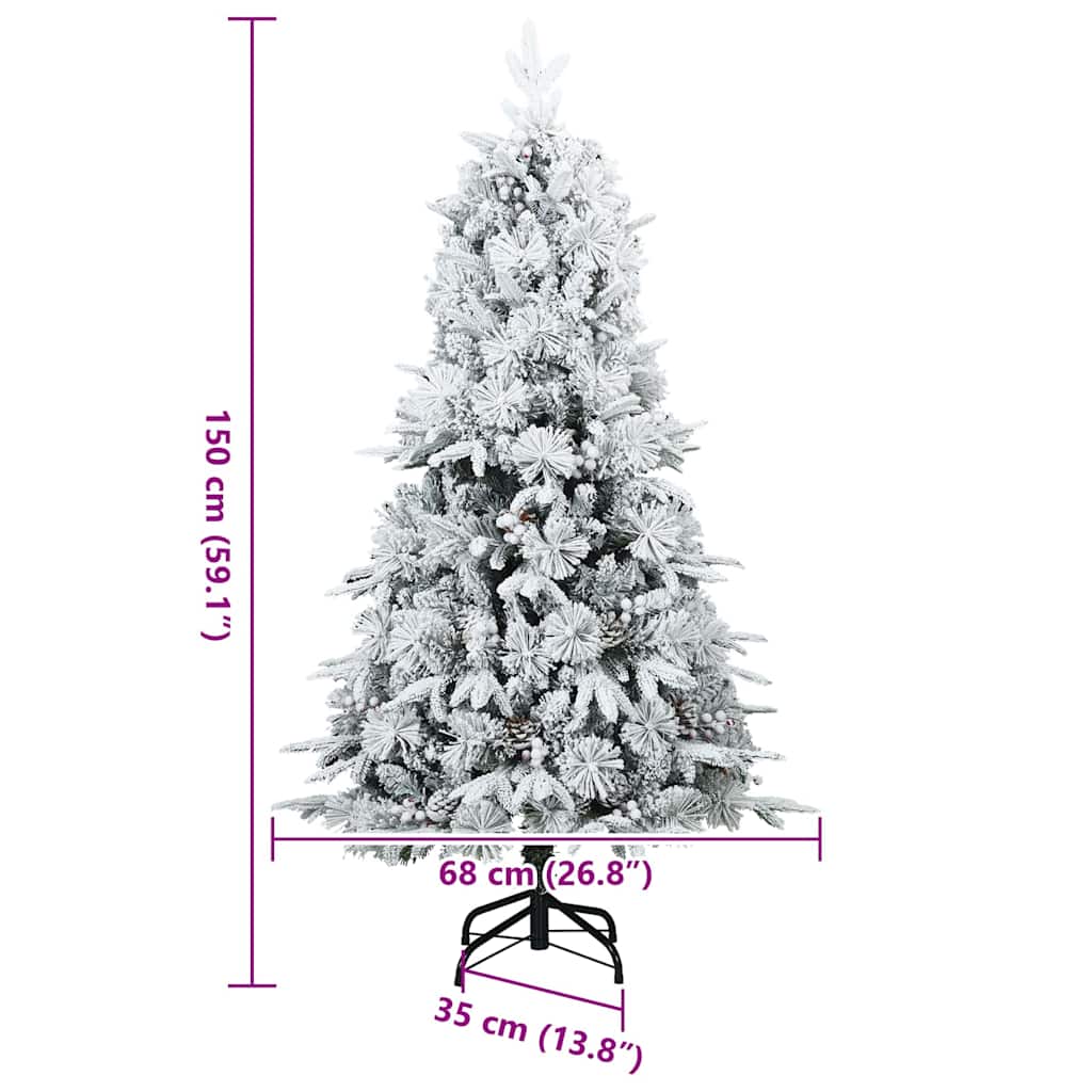 Künstlicher klappbarer Weihnachtsbaum mit Ständer Grün 120 cm