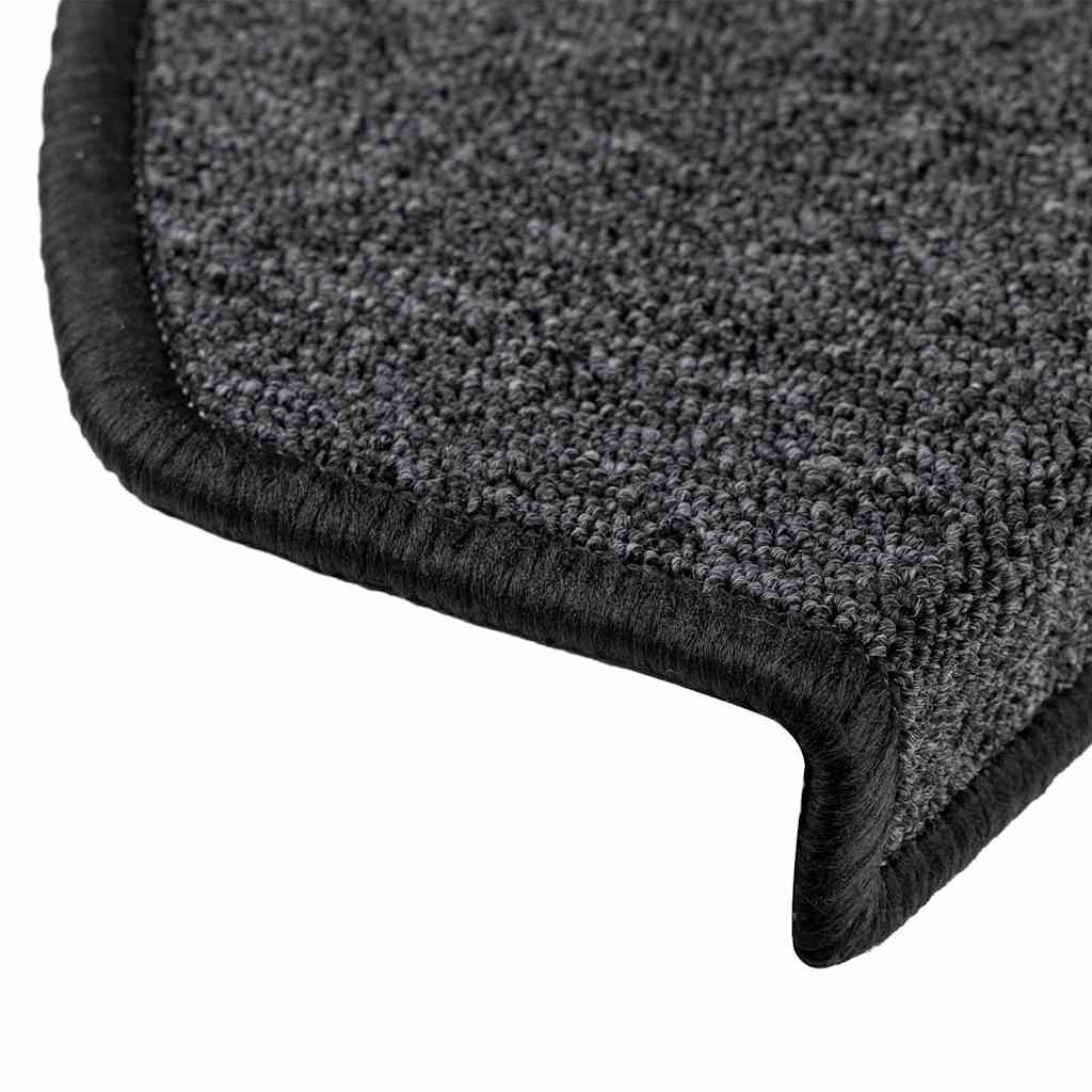 Stufenmatten 15 Stk. 56x17x3 cm Anthrazit Halbrund