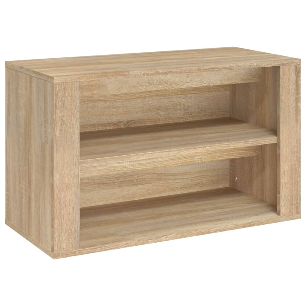 Schuhregal Weiß 75x35x45 cm Holzwerkstoff