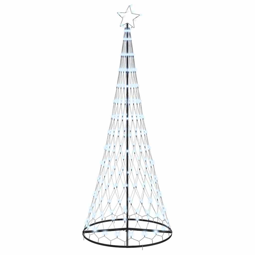 LED-Weihnachtsbaum mit 230 LEDs Mehrfarbig 184,5 cm Metall