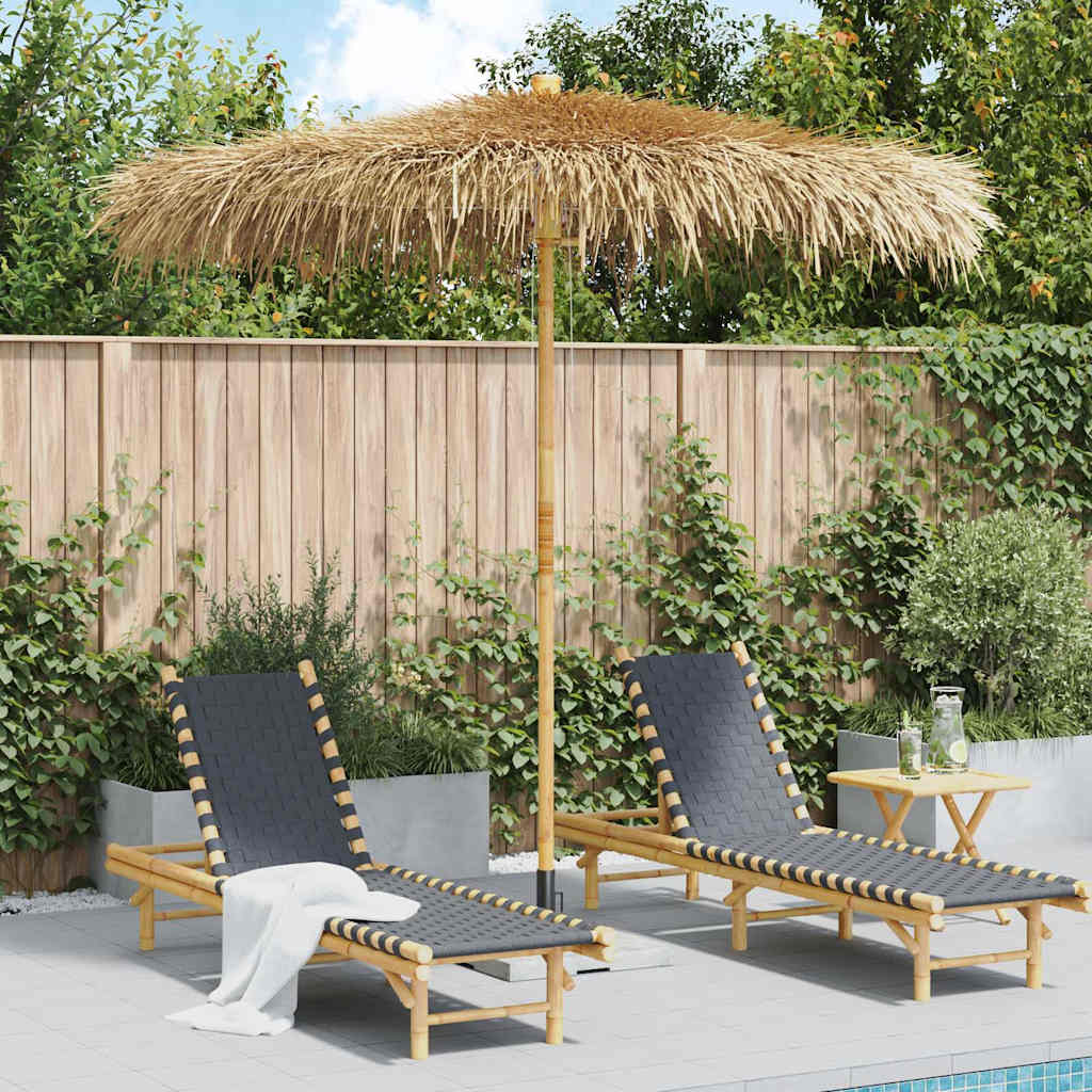 Tiki-Schirm mit Bananenblatt-Dach 150 cm Bambus