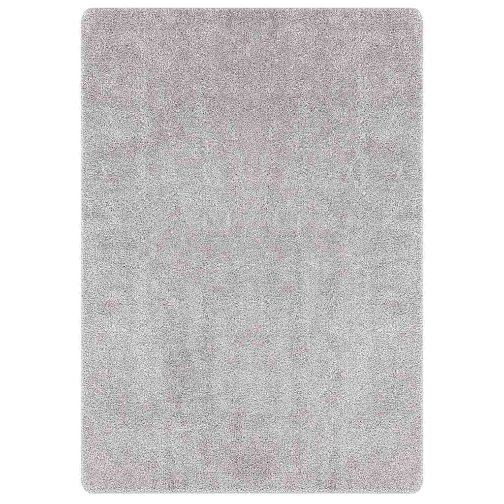 Anti-Rutsch Shaggy Teppich Dunkelgrau 200 x 200 cm PP
