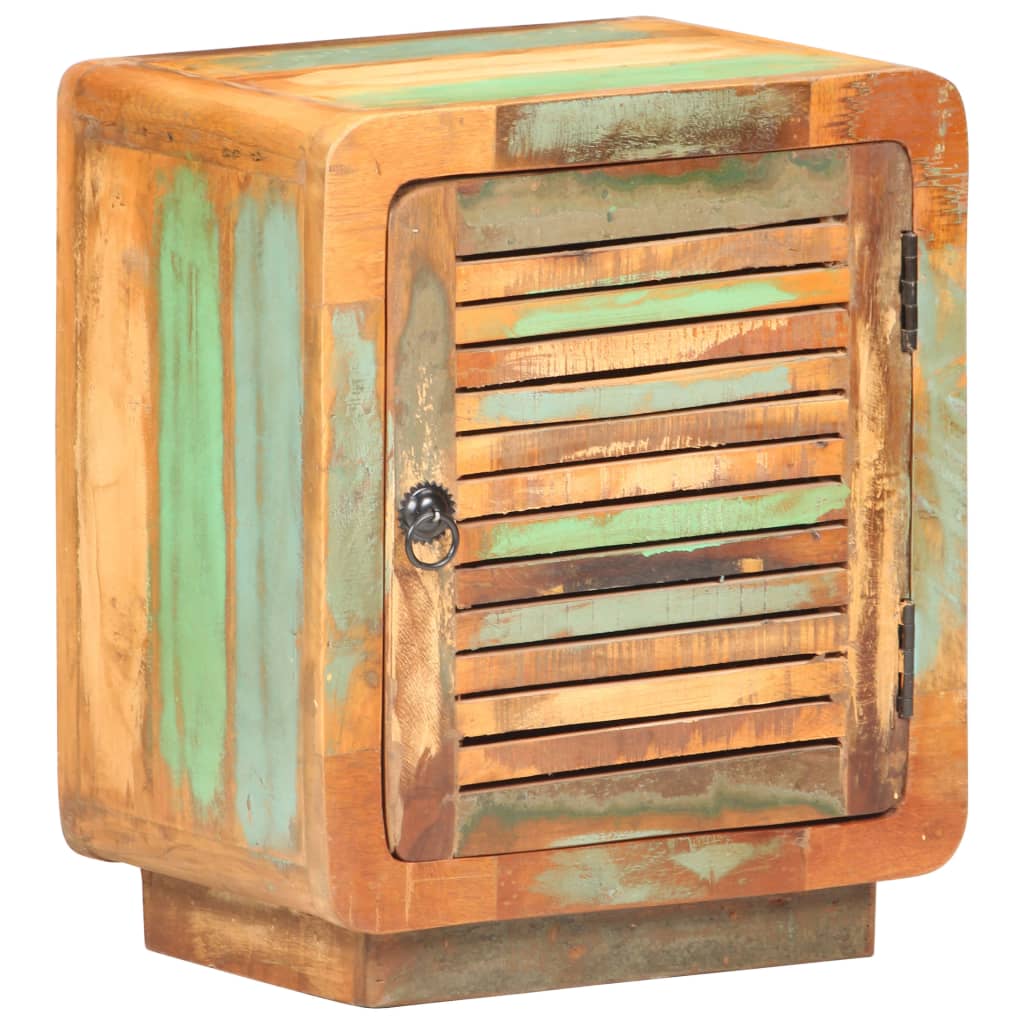 Nachttisch 40x30x50 cm Raues Mangoholz