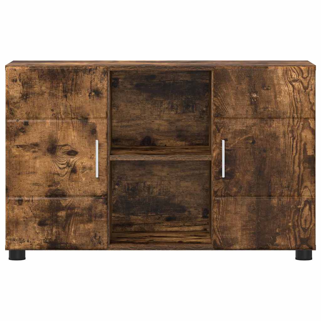 Highboard mit Regal FLORIN Weiß 60 x 35 x 182 cm Holzwerkstoff