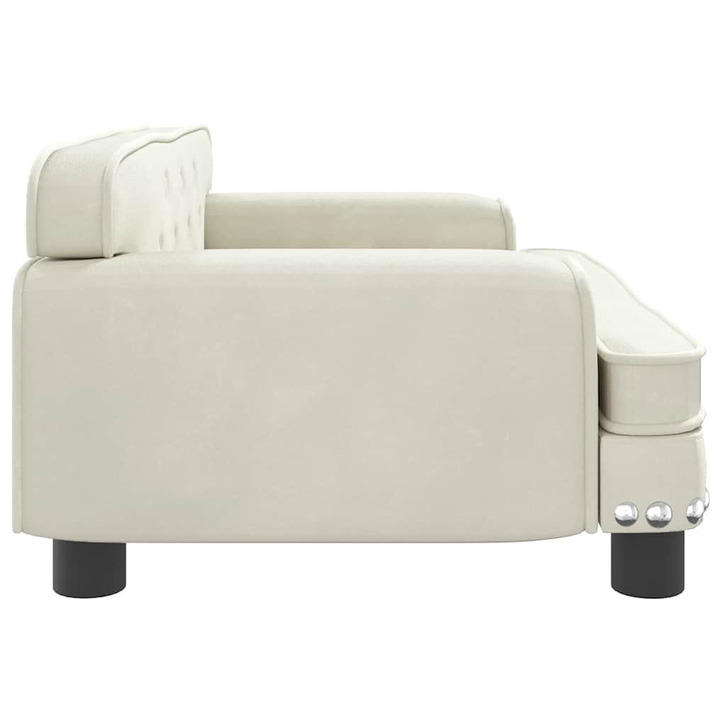 Hundebett Rosa 90x53x30 cm Samt
