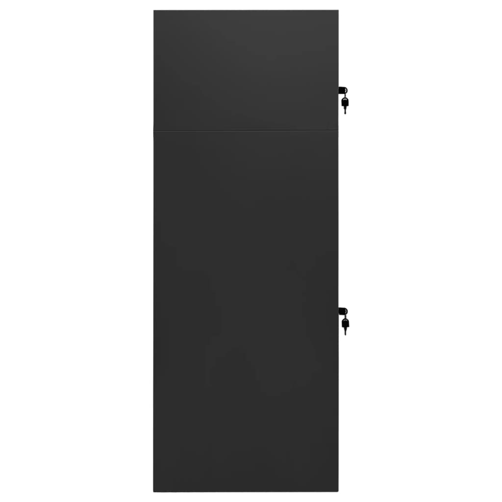 Sattelschrank Weiß 53x53x140 cm Stahl
