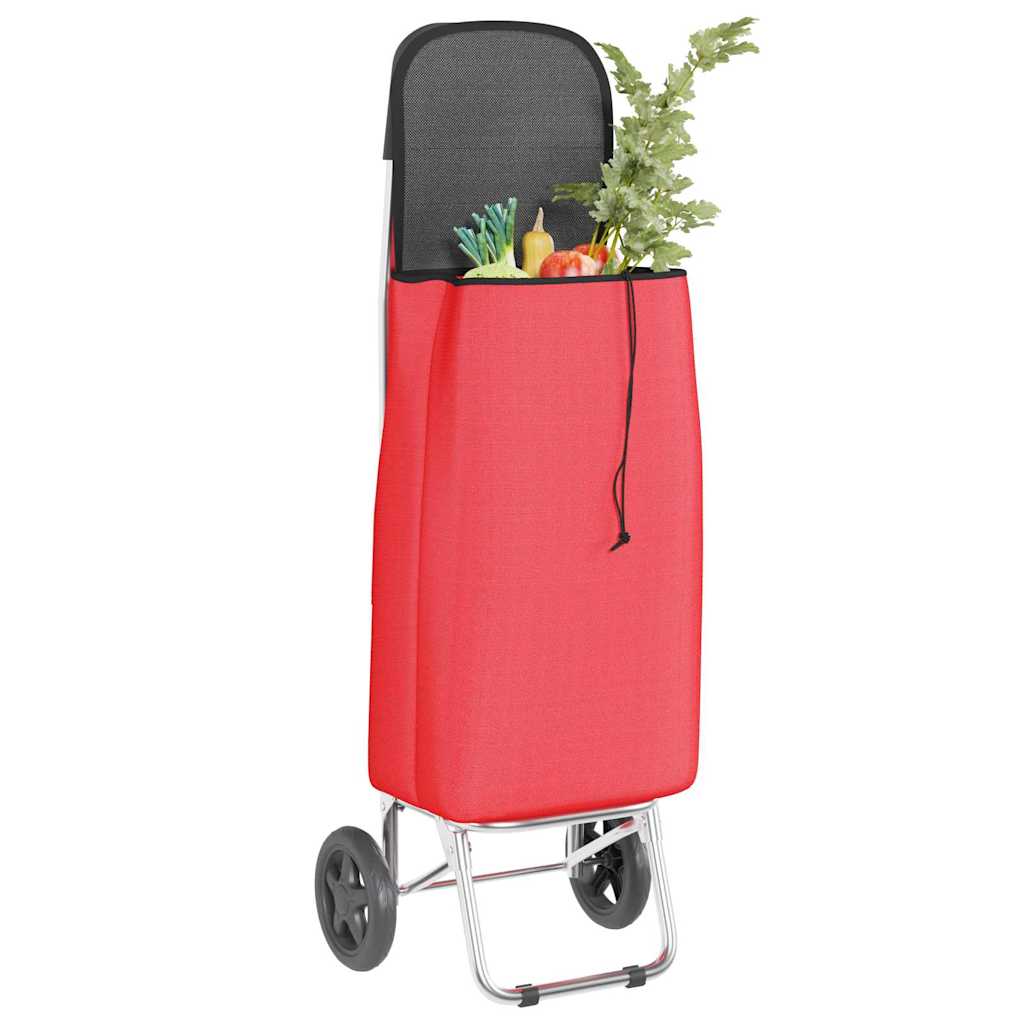 Einkaufswagen Grau 35 x 28 x 92 cm Oxford-stoff