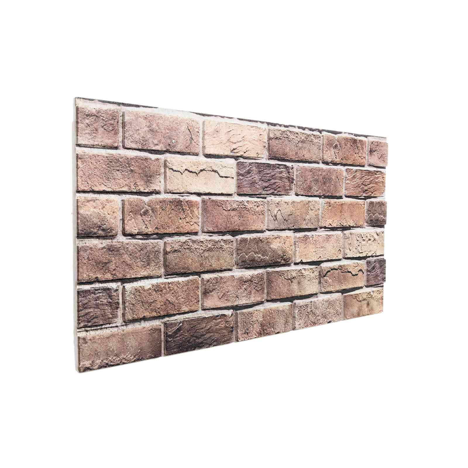 Wandpaneele 10 pcs Ziegel 100 x 50 cm EPS-Schaum