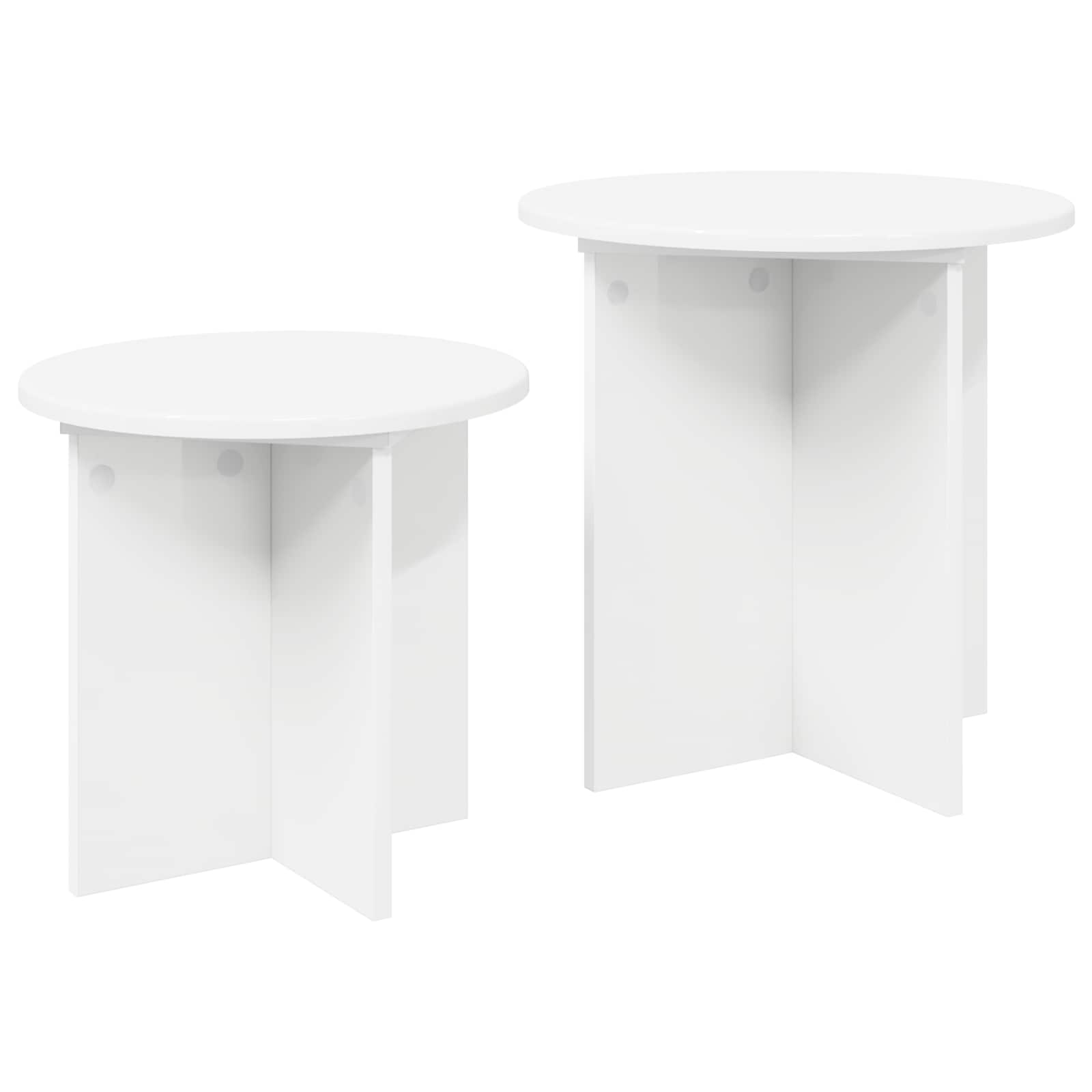 Beistelltisch-Set mit Speicher 2 pcs Holzwerkstoff