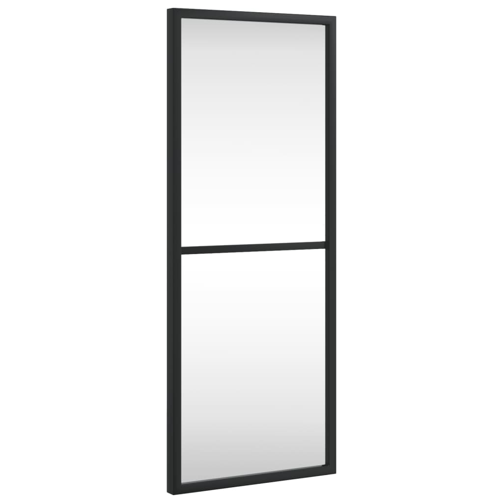 Wandspiegel Schwarz 60x40 cm Metall