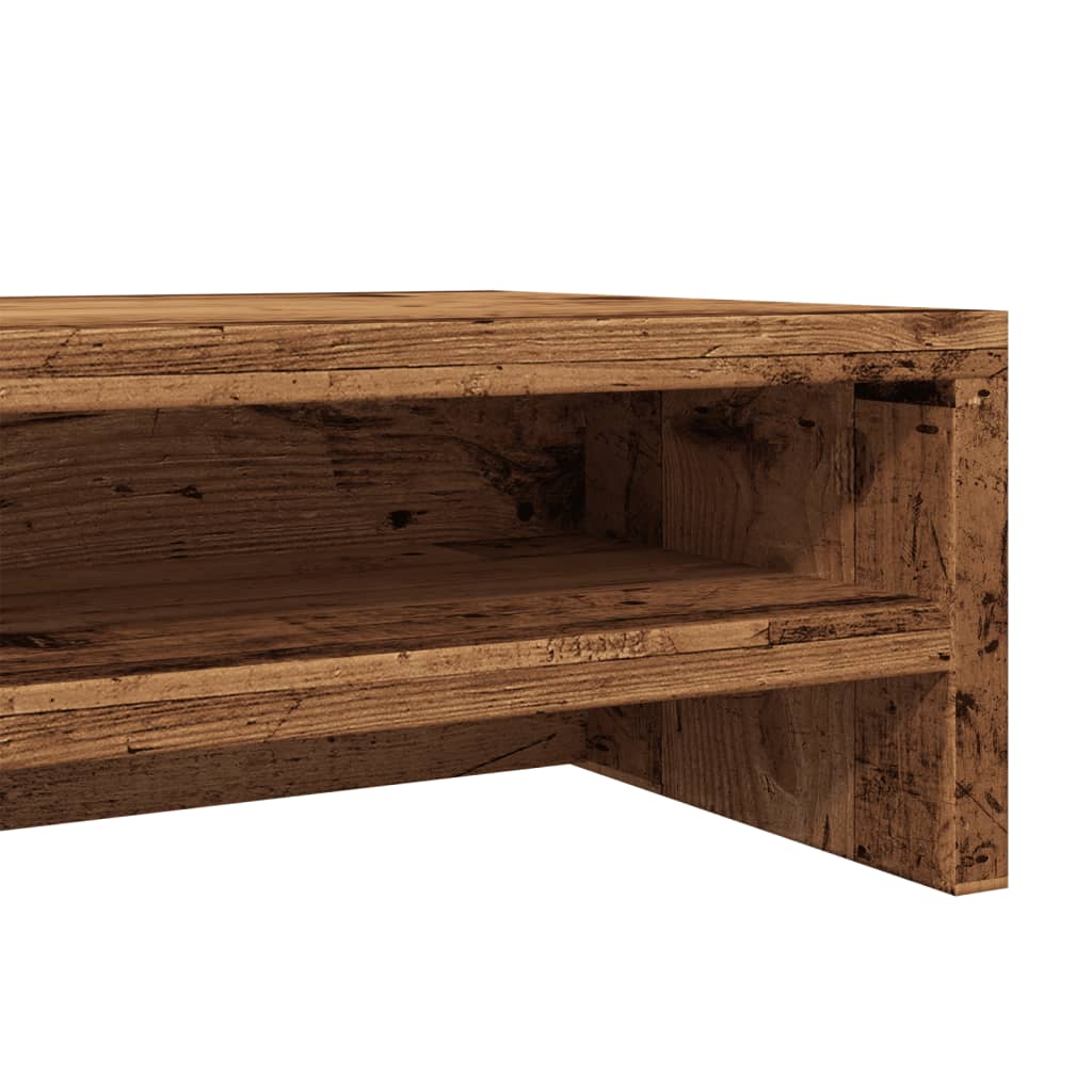 Monitorständer Weiß 100x24x13 cm Holzwerkstoff