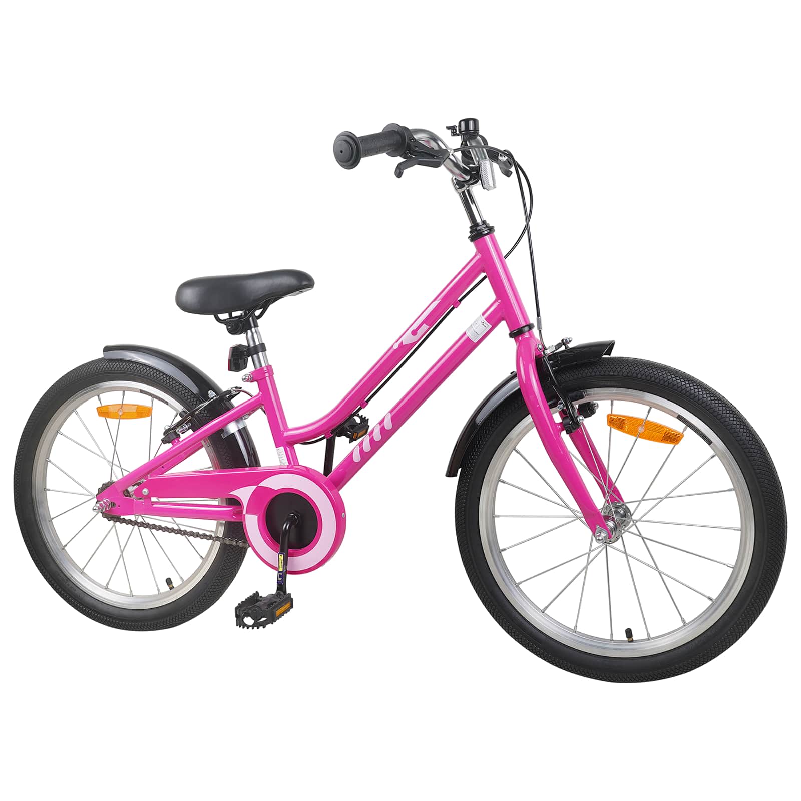 Kinderfahrrad 12 Zoll für 2-4 Jahre alt Pink Weiß