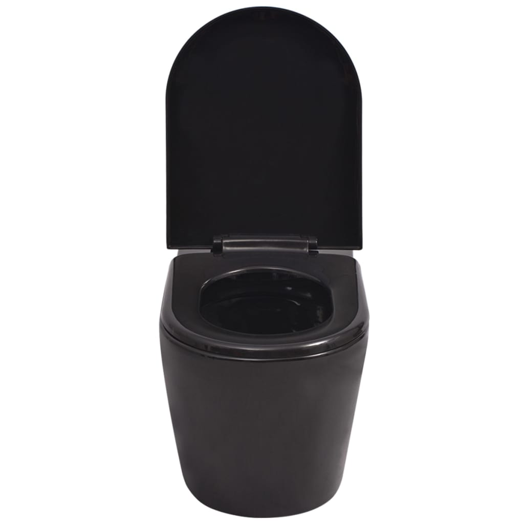 Wandmontierte Toilette Keramik Weiß