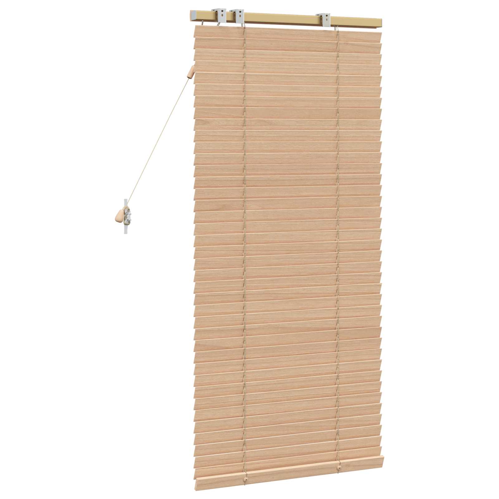 Jalousie Eichenoptik 40 x 130 cm 35 mm Massives Paulownia-Holz