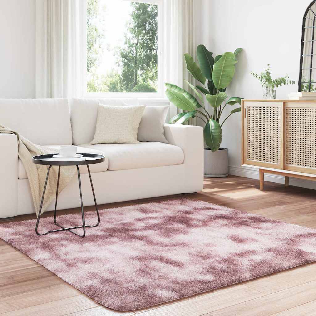 Teppich Shaggy Hochflor NAVARRA Beige 60x100 cm Polyester
