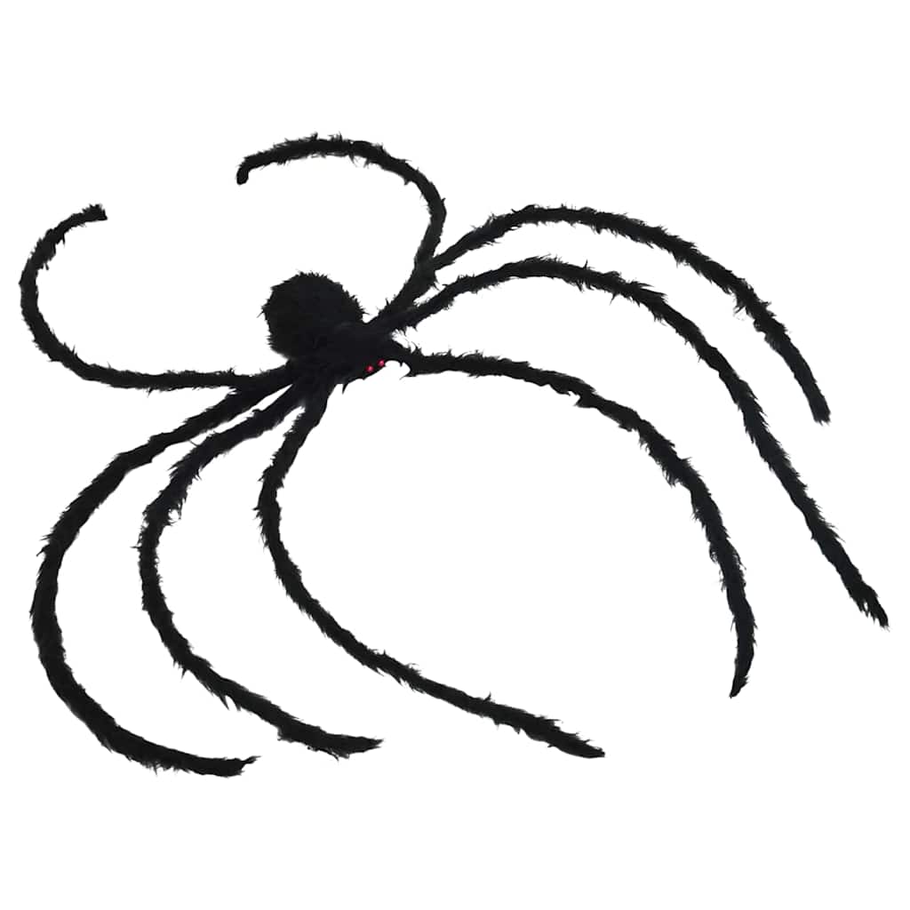 Halloween Spinnen Dekoration 3 pcs Schwarz 200 cm