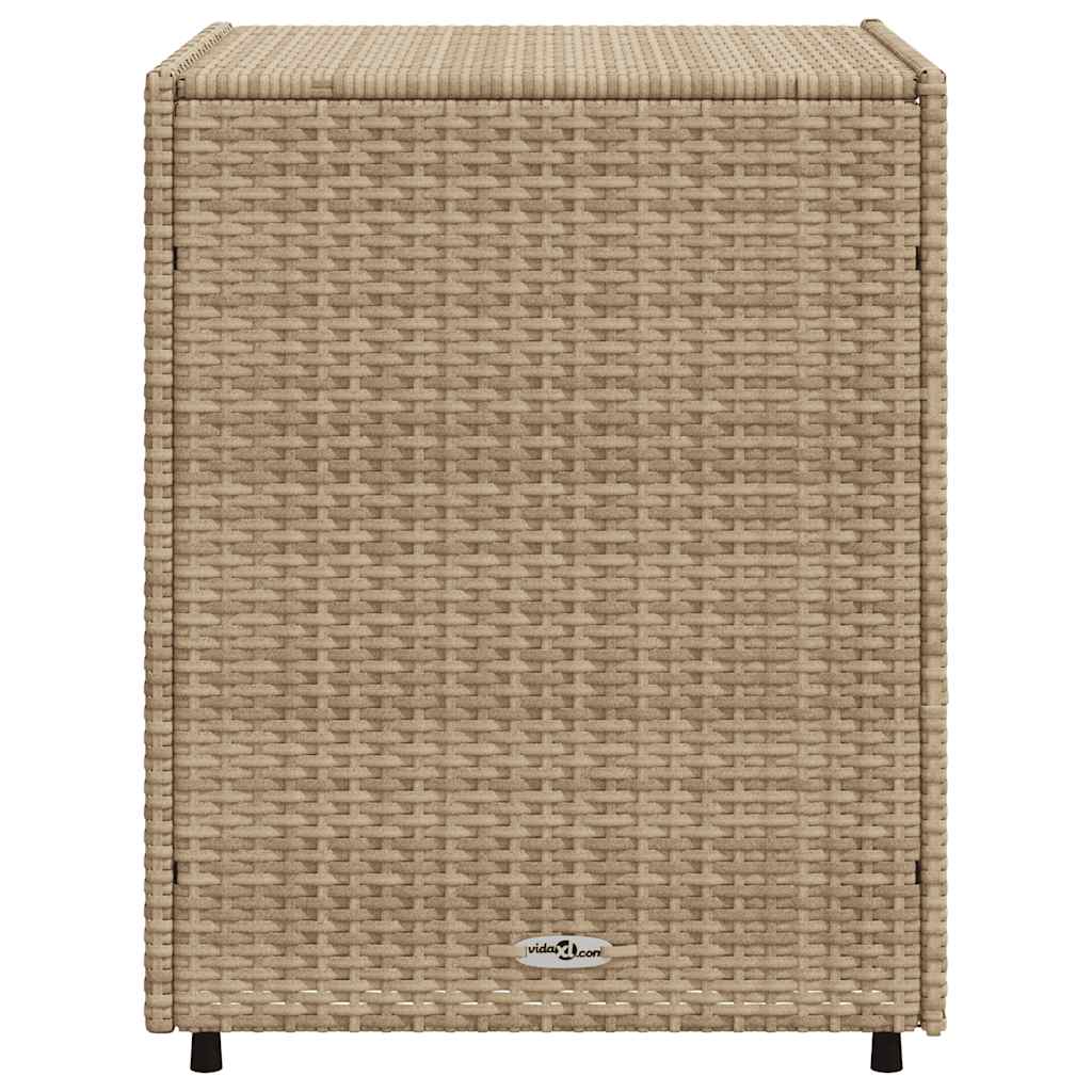 Gartenschrank Schwarz 55x59x80 cm Poly Rattan