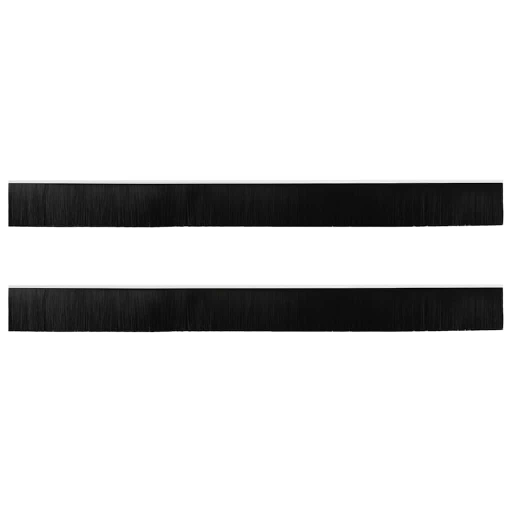 Aufsteck Türbürstendichtungen 2 pcs Braun 100 cm
