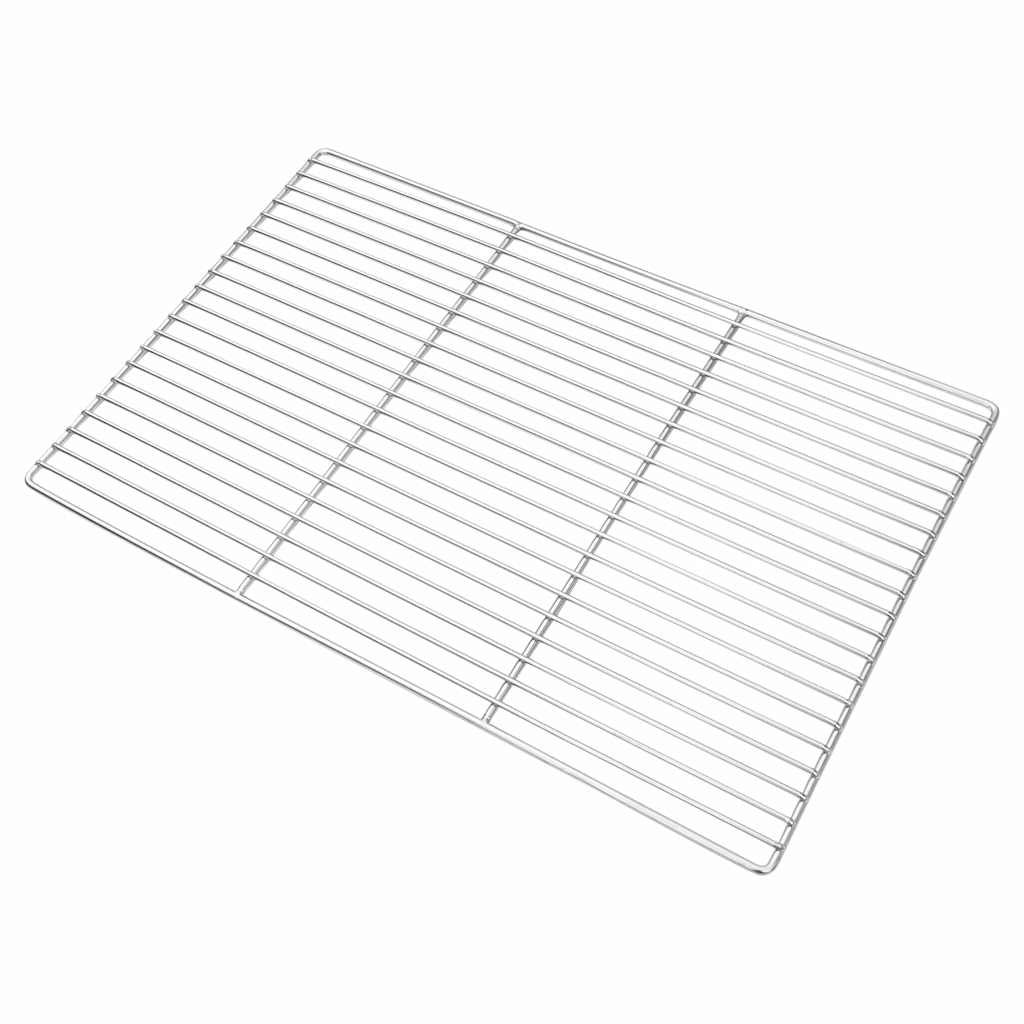 Grillrost Silber 40 x 30 cm Edelstahl