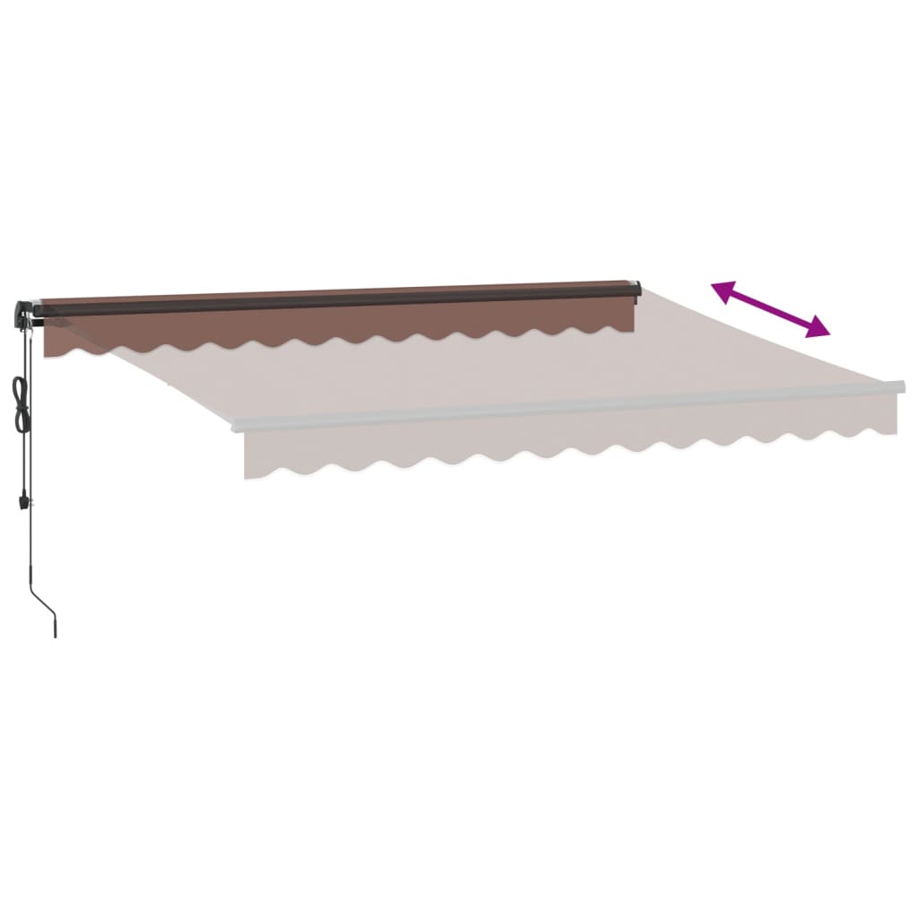 Markise Automatisch Einziehbar 350x250 cm Creme