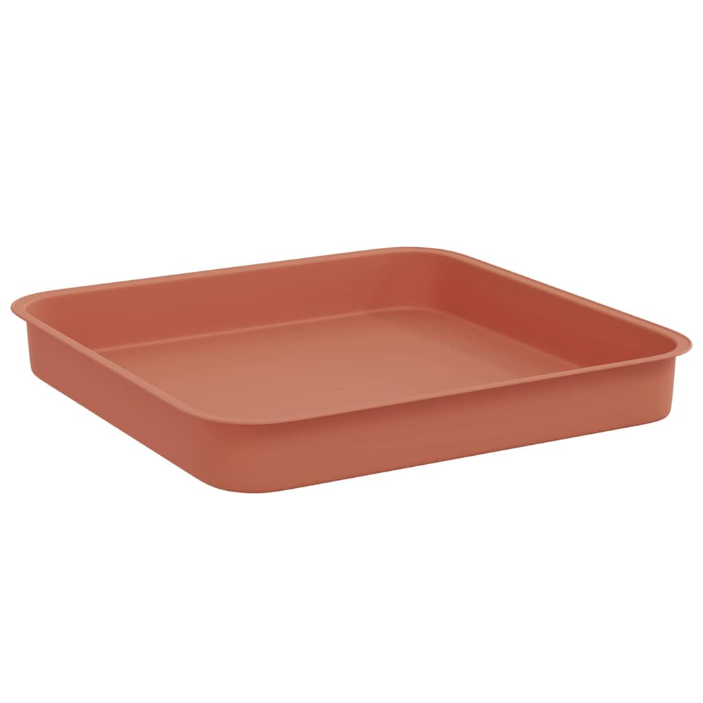 Blumentöpfe 6 pcs Ziegelrot 20 x 20 x 16 cm Kunststoff