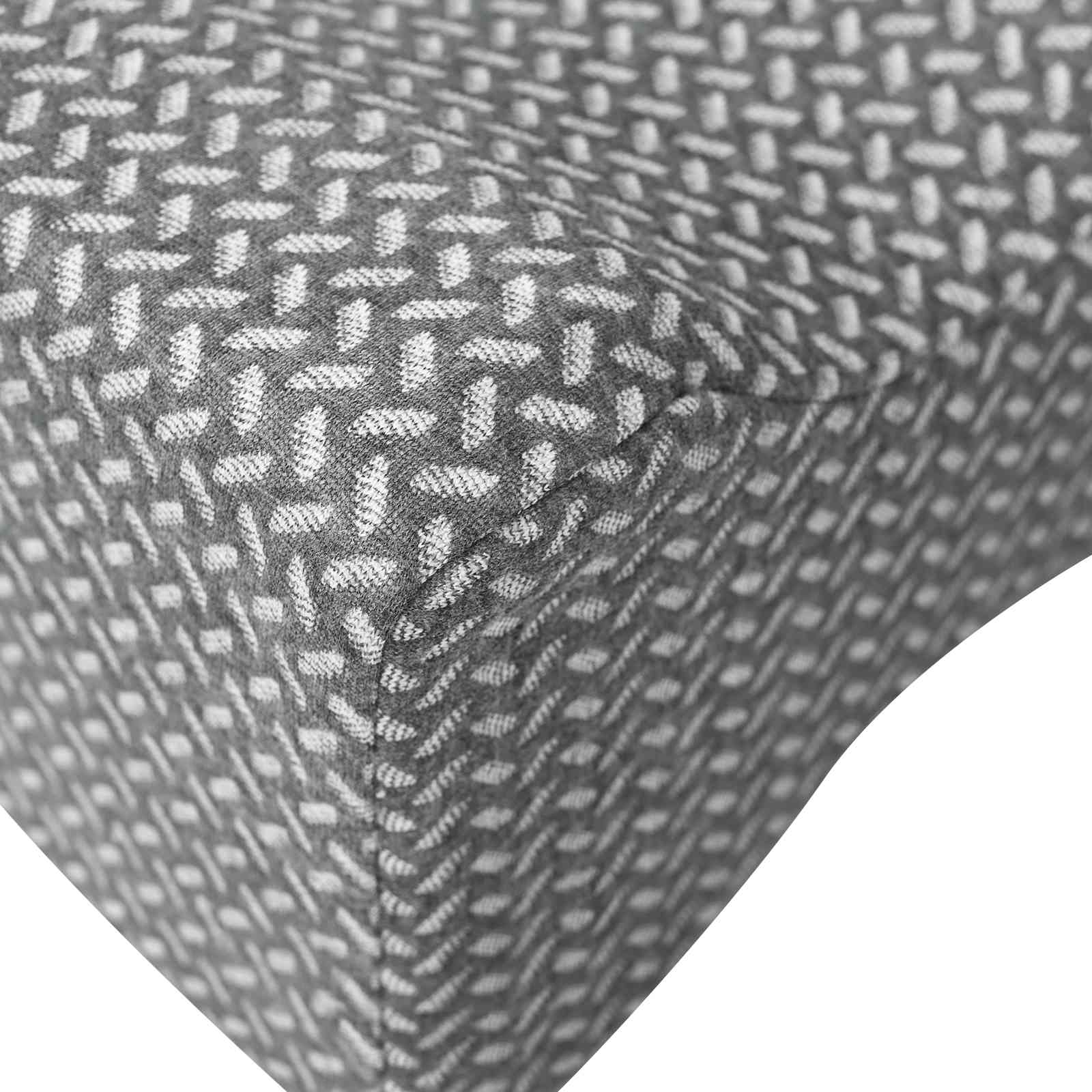 Knee Pillow Weiß Memory-Schaum und Polyester 26 x 21,5 x 15 cm