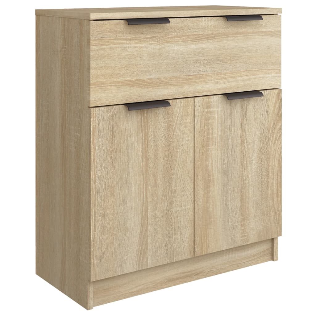 3-tlg. Sideboards Weiß Holzwerkstoff