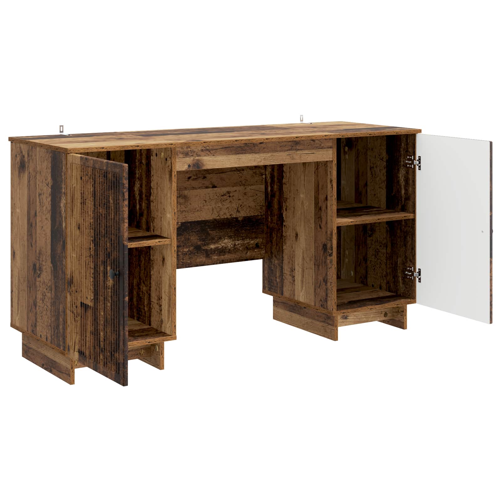 Schreibtisch Schwarz Holzwerkstoff 142,5 x 50 x 75 cm