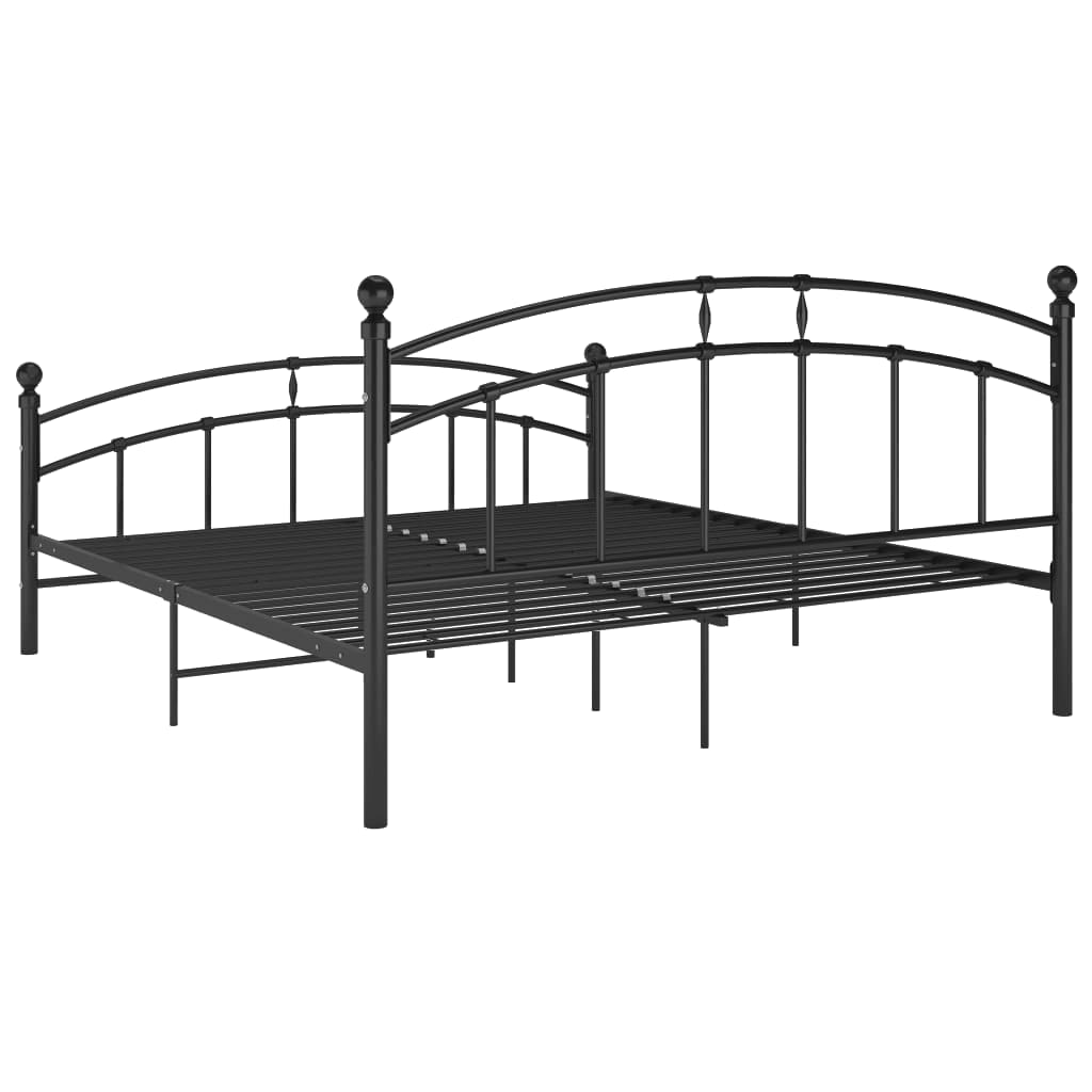 Bettgestell Grau Metall 90x200 cm