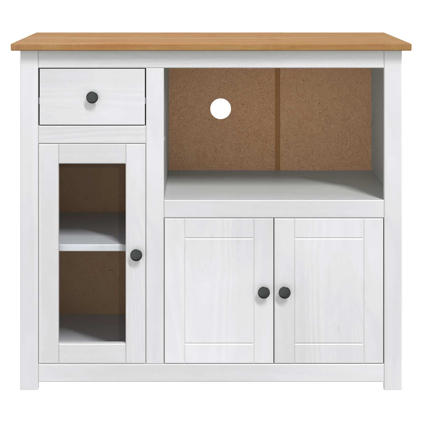 Mikrowellen-Sideboard PANAMA Honigwachs 99,5 x 44 x 86,5 cm