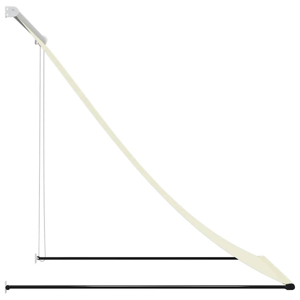 Markise Einziehbar Anthrazit 100x150 cm Stoff und Stahl