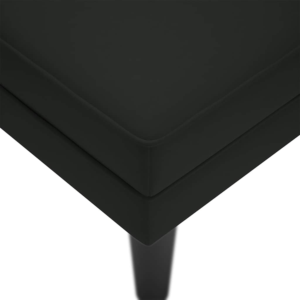 Chaiselongue mit Kissen und Rechter Armlehne Blau Samt