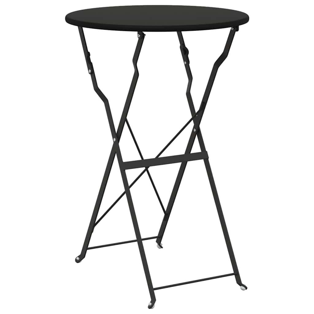 Bistrotisch Weiß Ø 50 x 71 cm Pulverbeschichteter Stahl