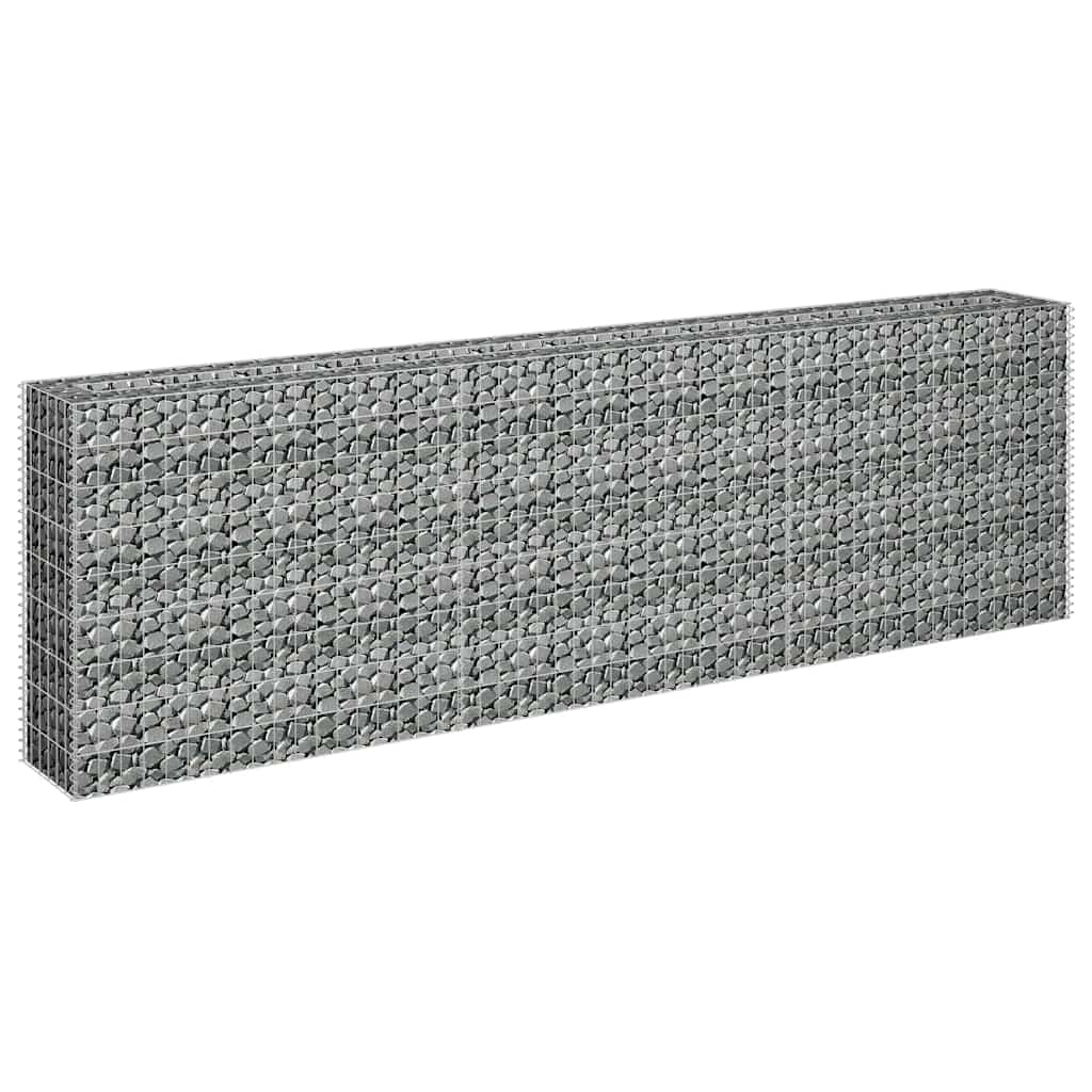 Gabionen-Hochbeet Verzinkter Stahl 90x30x10 cm