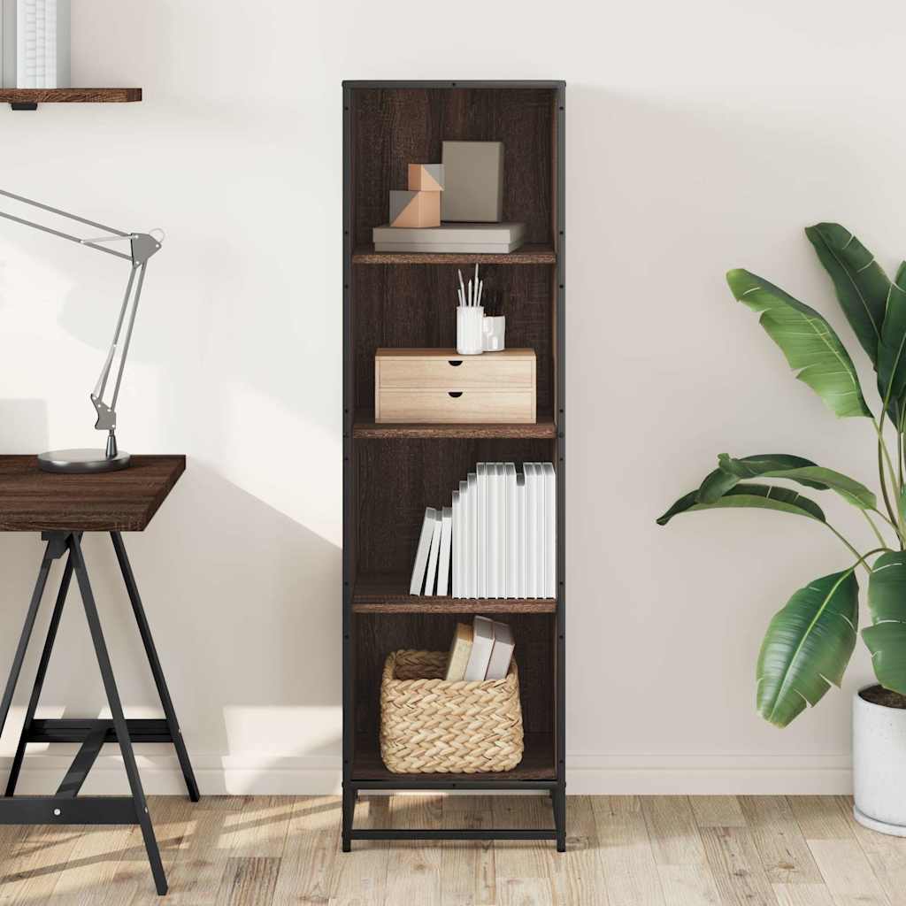 Bücherregal Schwarz 60x35x139 cm Holzwerkstoff