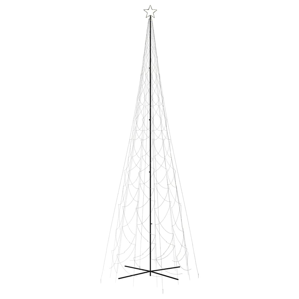 LED-Weihnachtsbaum Kegelform Kaltweiß 1400 LEDs 160x500 cm