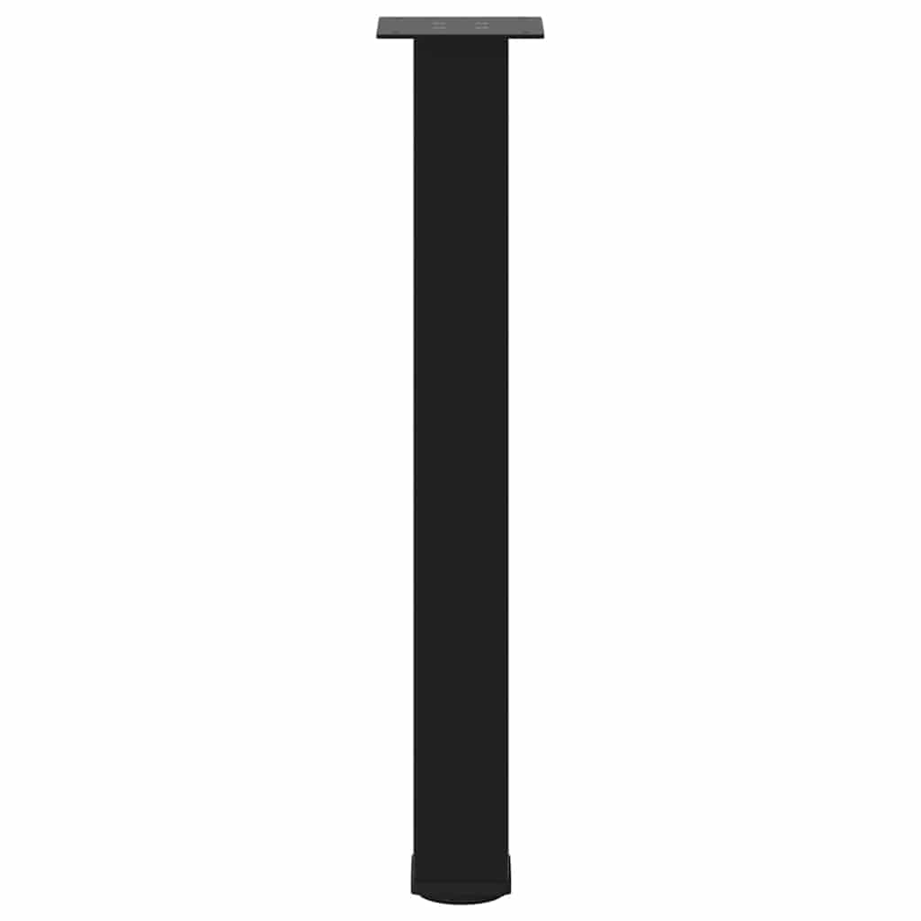 Bartischbeine 4 Stk. Schwarz 100-102 cm Stahl