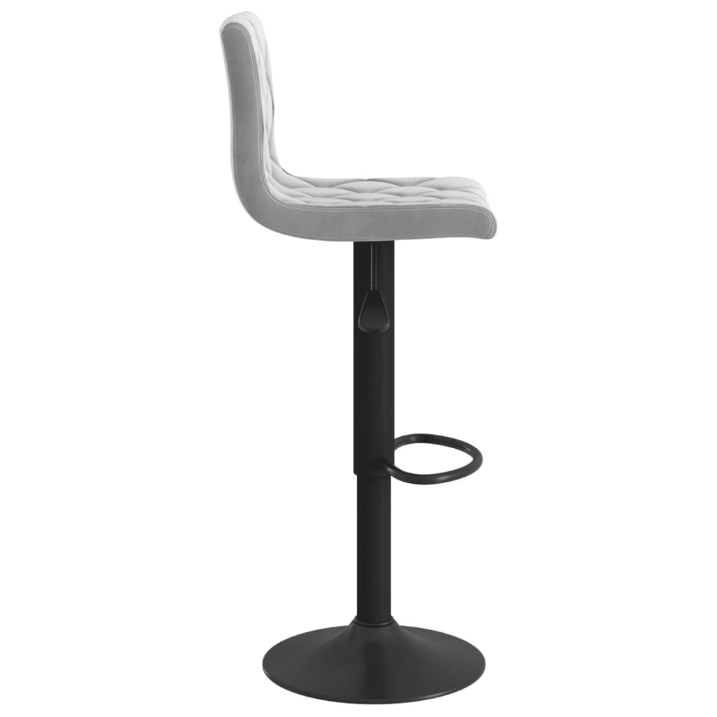 Barhocker 2 Stk. Creme Samt