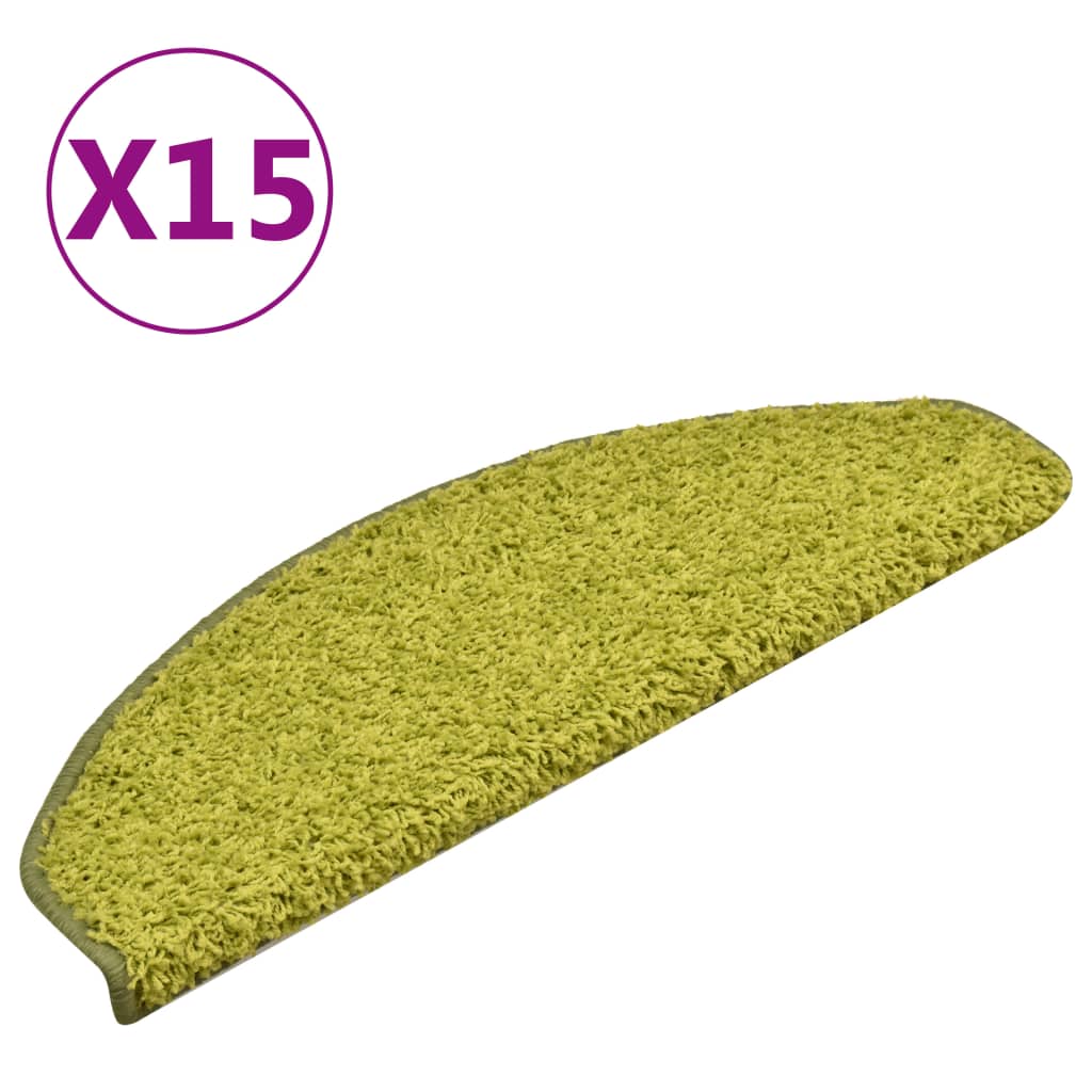 Stufenmatten 15 Stk. 56x17x3 cm Grau Halbrund