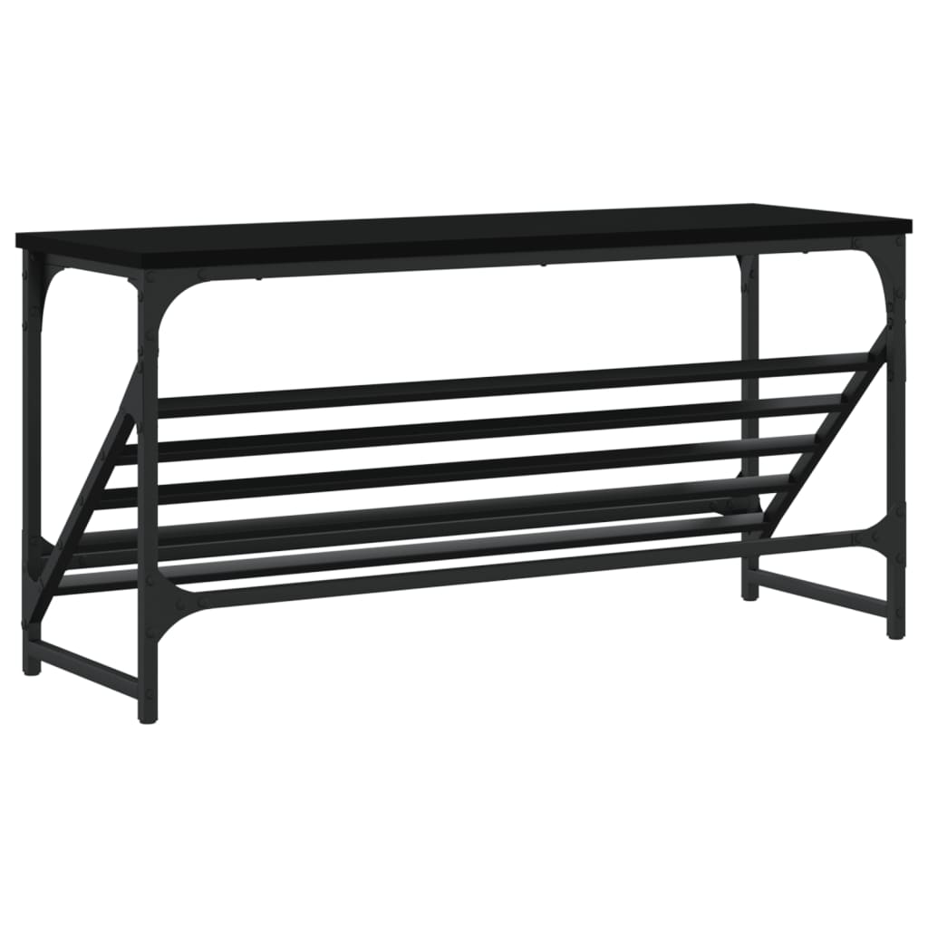 Schuhregal Schwarz 60x30x45 cm Holzwerkstoff