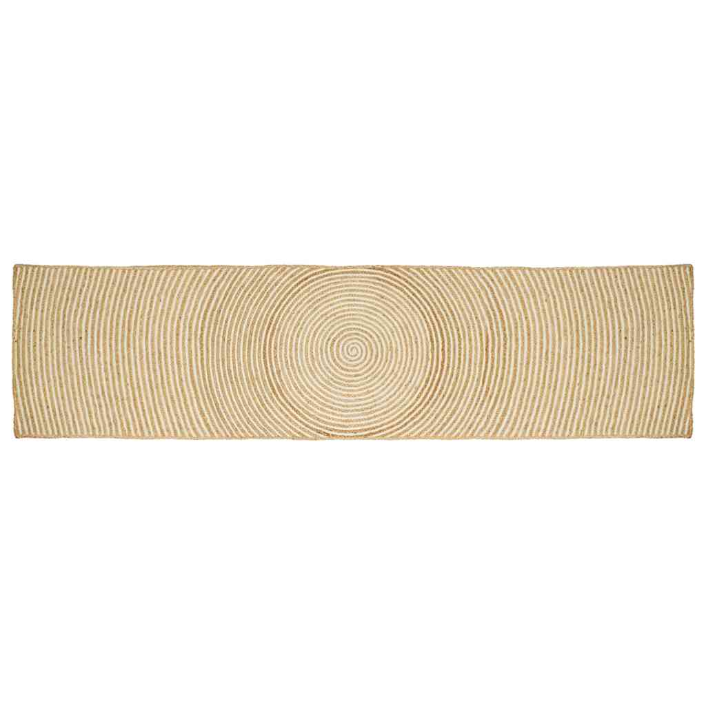 Bereichsteppiche Weiß 60 x 110 cm Jute