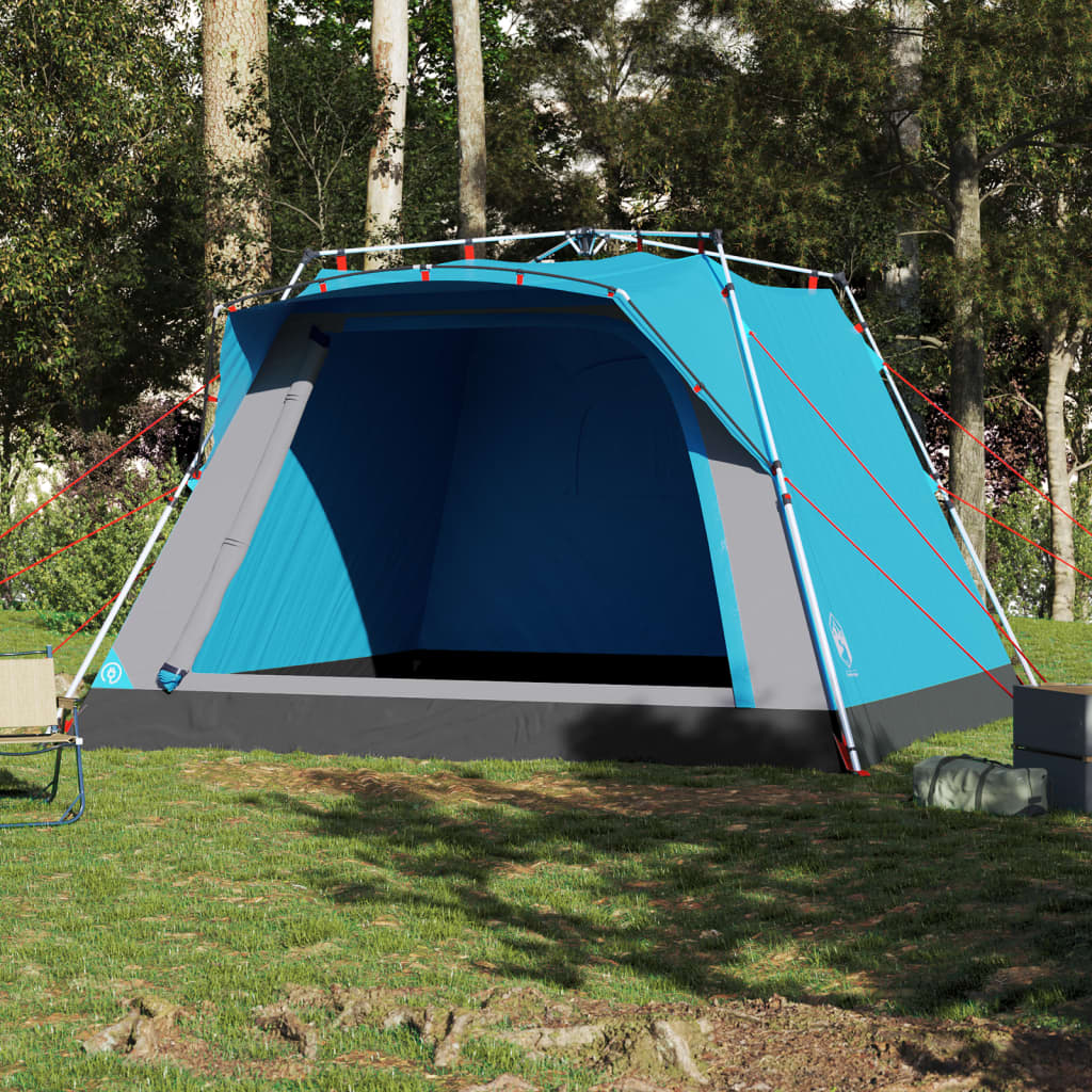 Campingzelt 4 Personen Grün Quick Release