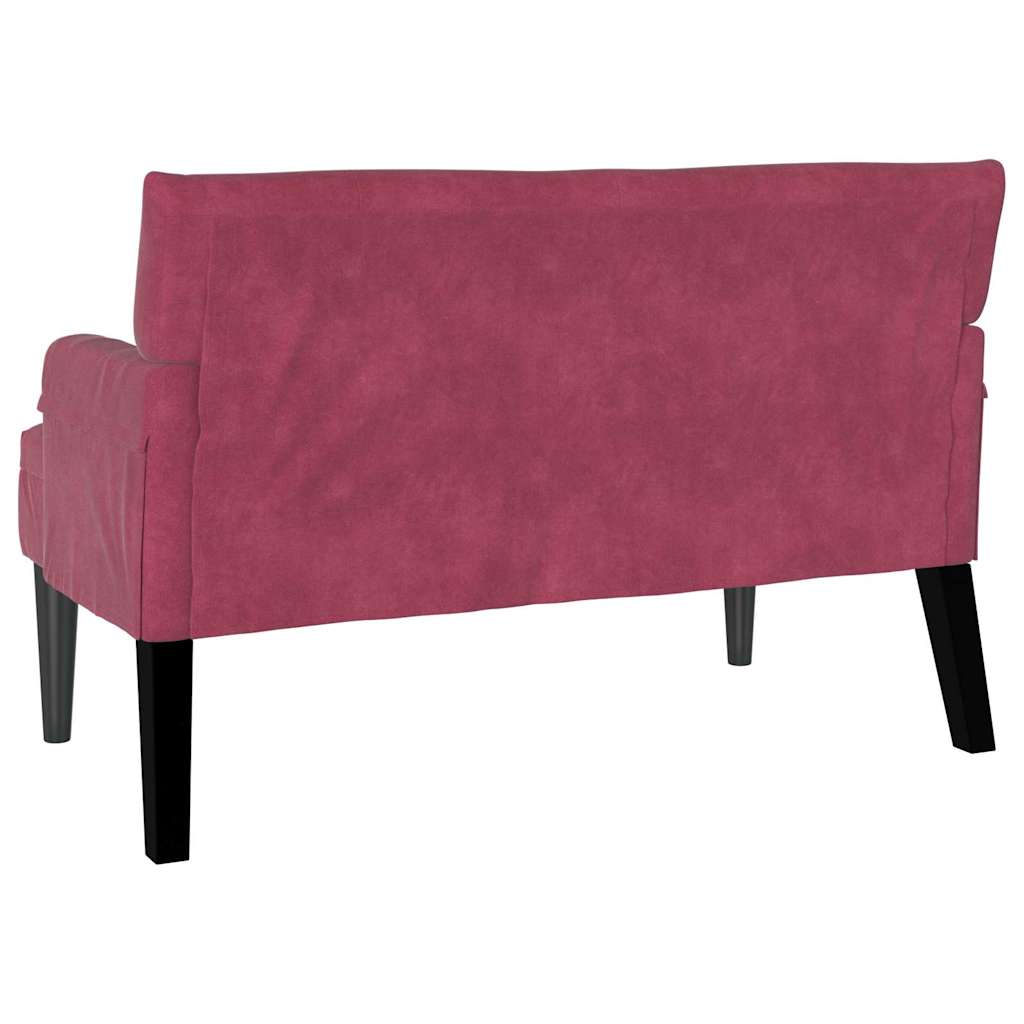 Chesterfield Bank Hellgrau 112 x 65,5 x 75 cm Samt