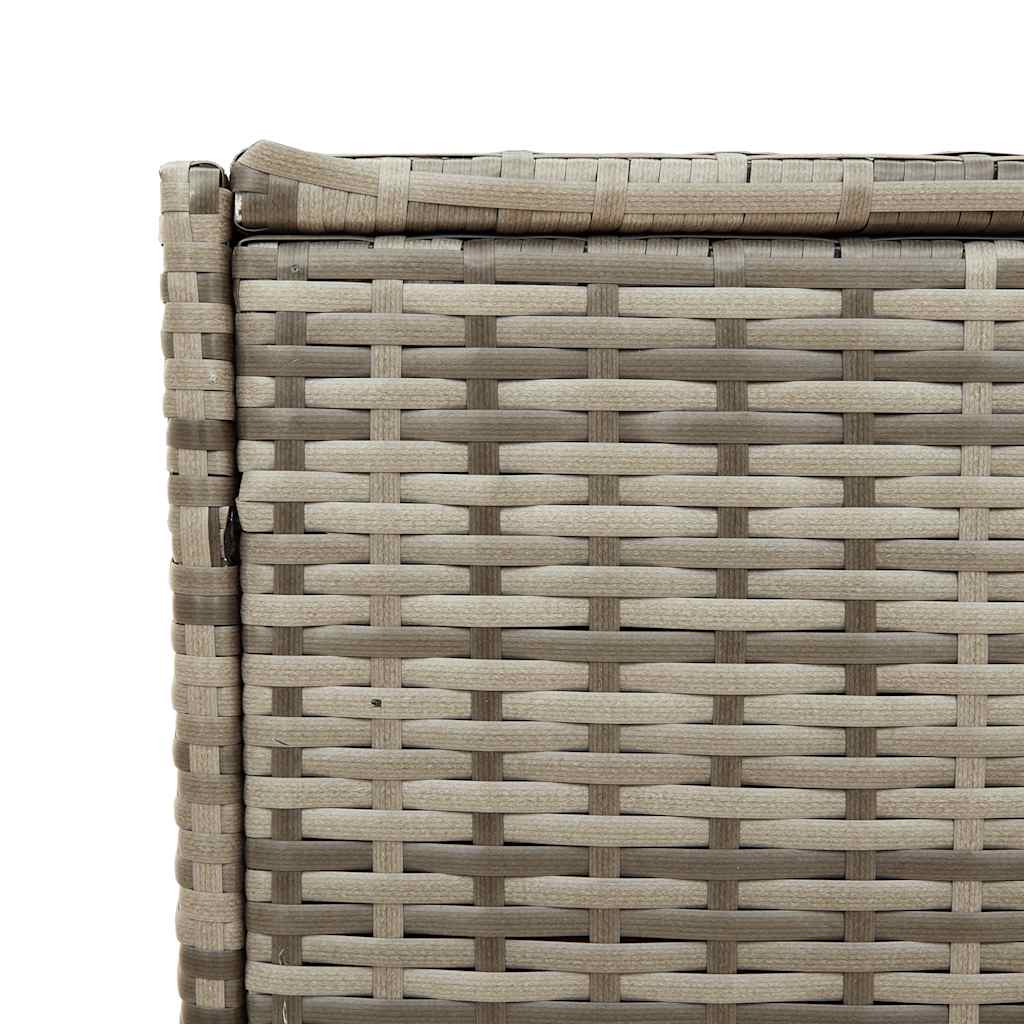 Gartentruhe Schwarz 283L Poly Rattan