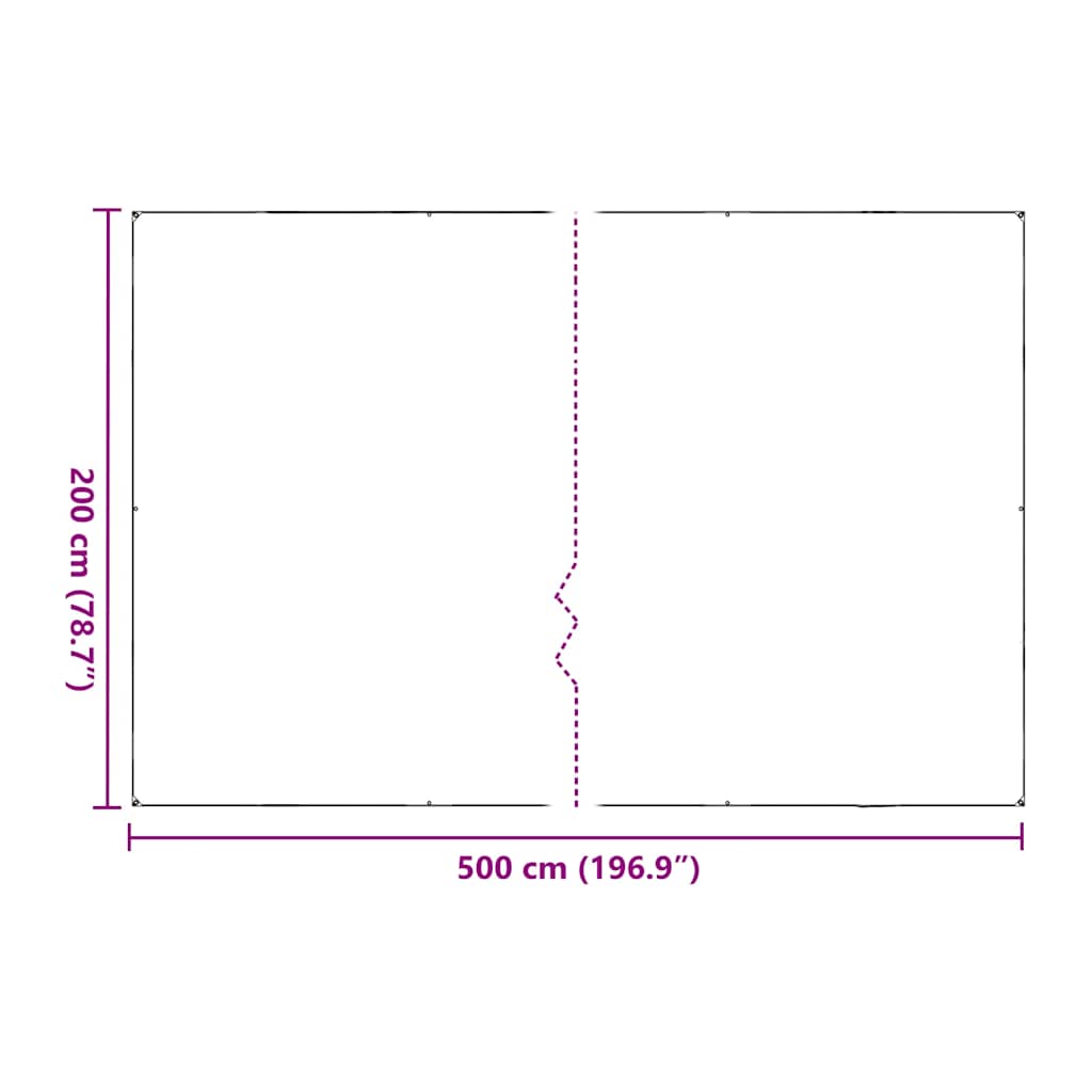 Pflanzenabdeckung mit Ösen 1x3 m Polyethylen